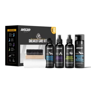 6 in 1 Natural Eco Friendly Alcohol Free Neutral Formula Shoe Cleaning Kit Remove Stains Leather Conditioner Protector