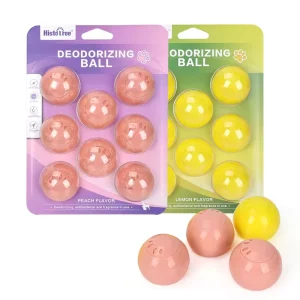 6 in 1 Odor Eliminator Sneaker Deodorizing Balls Lemon Peach Flavor Freshener Deodorant Ball Shoes Deodorizers