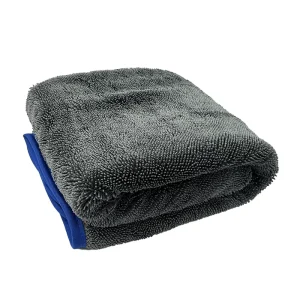 600GSM 40X60CM Twisted Loop Binding Edge Microfiber Car Drying Towel Quito Detailing Cleaning Cloth Super Car Wash Towel