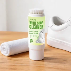 60ml White Sneaker Cleaner with Towel Daily Deep Cleaning Stain Removal for Canvas Shoe Care Kit