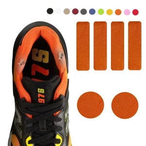 6PCS Sneakers Heel Repair Subsidy Leather Self Adhesive Broken Shoe Heel Repair Patch Shoe Patches HA01565