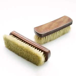 7.8″ Premium Pig Hair Shoe Shine Brush Soft Bristles Hand Design Wooden Shoe Brushes Eco Friendly Leather Care