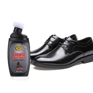 75 Ml Eco friendly Liquid Foaming Leather Cleaner Custom Shoe Shine Polishing Bottle Black Liquid Shoe Polish