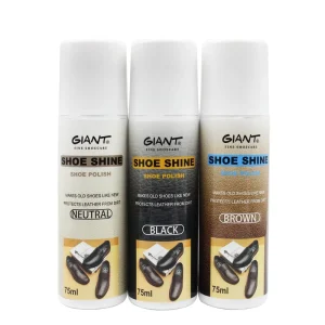 High Luster Liquid Shoe Polish Wax with Sponge Eco friendly Clean Shine for All Leather Surface