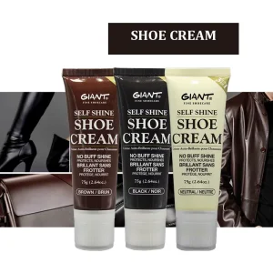 75ml Self Shine Cream No Buffing Long Lasting Shoe Shine for Leather Boots