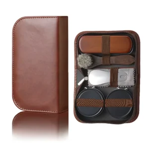 7pcs Men and Women Leather Shoes Cleaning Care Tool Accessories Kit with Shoe Oil and Horse Hair Brush