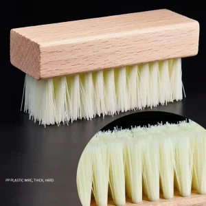 9.5*3.3*4.4CM PP Plastic Wire Solid Wood Handle Thick Hard Cleaning Shoe Brush