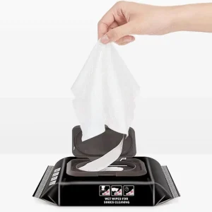 AIWINA OEM 10pcs Portable Sneaker Shoes Cleaning Wet Wipes White Shoes Quick Cleaning Shoe Wipe on the Go Wipes