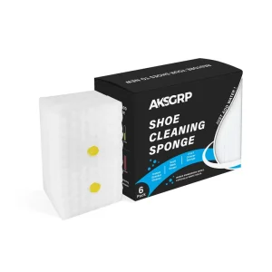 AKSGRP Shoe Cleaner Melamine Cleaning Sponge with Soap Magic Shoes Eraser Pad Sneaker Cleaning Sponge with Detergent