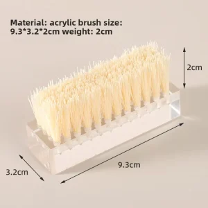 Acrylic Handle Shoe Brush Durable Plastic Handle Customized Color Laser Engraving for Effective Shoe Care Portable Design