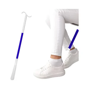 Adjustable 35.5 Inch Long Plastic Handle Shoe Horn Comfortable Sock Remover Aid for Seniors Disabled Dressing Aid