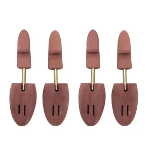 Adjustable Aromatic Cedar Wood American Style Big Men OEM Combination Hook Handle Shoe Keeper Shoe Tree ST10D