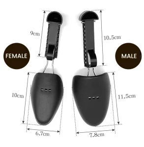 Adjustable Length Plastic Shoe Tree Men and Women’s Boot Holder and Support Shaper for Shoe Storage and Display