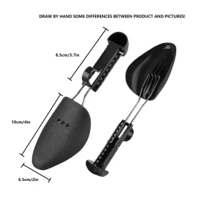 Adjustable Plastic Comfortable Sneaker Last Shoe Trees OEM Brand Model Hexing001 for Men Women Black Optional Shoe Stretching