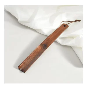 Adjustable Portable Reusable Lightweight Wooden Long Shoe Horn with Long Handle for Seniors Men Women for Boots