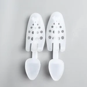 Adjustable White Plastic Shoe Tree Stretcher Shaper for Men’s Sneakers Made in China