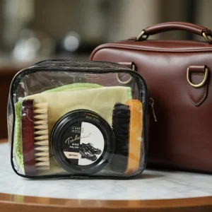All Purpose Leather Shoe Shine Kit with Neutral Polish