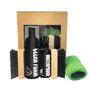 All-Purpose Shoe Cleaning Kit for Canvas Shoes with Foam Cleaner Brush and Stain Remover Spray