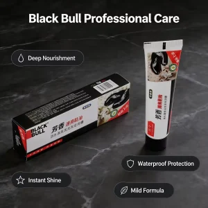 Aluminum Foil Inner Layer Black Bull Shoe Polish Tube Anti Oxidation Extend Shelf Time