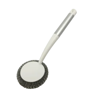 Aluminum Handle Household Cleaning Brush Steel Wire Kitchen Tool for Pot and Dish Wash Cleaning Brush