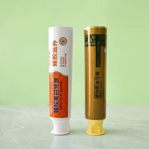 Aluminum Plastic Cylinder Toothpaste Tube Packaging Screw Cap UV Printing Custom Logo Design Eco friendly Diameter 12.7-35mm
