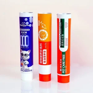 Aluminum plastic Tube Container Collapsible Squeeze Aluminum plastic Tube Packaging for PET Food