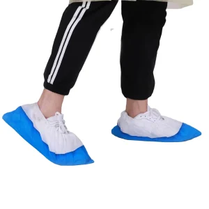Anti Skid Non Woven PP Material Disposable Shoe Covers Composite Toe Non Slip 100 Pack Fits Shoes