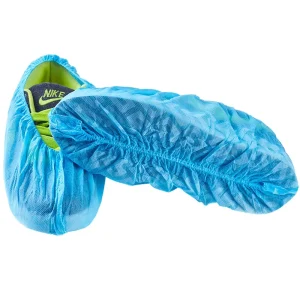 Anti Skid Non Woven PP Material Disposable Shoe Covers Composite Toe Non Slip 100 Pack Fits Shoes Closure Type None Customizable