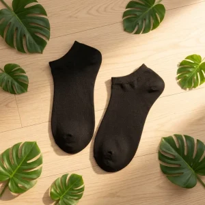 Anti Slip Deodorant Packaged Running Socks Combed Cotton Material Fast Sweat Evaporation
