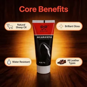 Anti-Static Dust-Proof 70g Sheep Oil Leather Shoe Polish Care Balm Easy Clean Unisex All Seasons