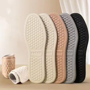 Anti bacterial Breathable Soft Shoe Pad Thick Deodorant Absorbent Lather Shoes Sports Insole Deodorant Insole for Men Women