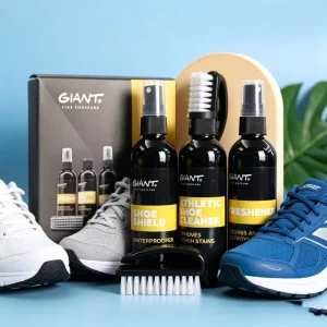 Athletic Shoe Care Kit 3 In 1 Sneaker Cleaner Water Repellent Odor Eliminator Spray with Shoe Brush
