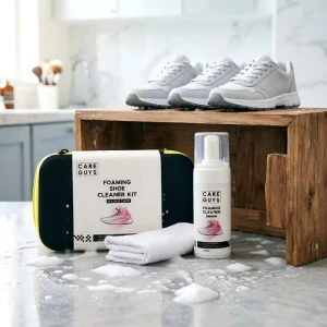 Athletic Wet Cleaner Kit for Sport Shoes Foaming Shoe Cleaner Shoe Brush & Microfiber Cloth