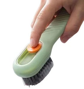 Automatic Long Handle Press Type Clothing Shoe Cleaning Brush Household Washing Tool Liquid Addition Electric Design Hand Use