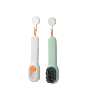 Automatic Multifunction Plastic Liquid Soap Dispenser Convenient Home Cleaning Brushes for Kitchen Laundry Shoes