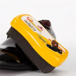 BQ6660 Premium Wavy Shaped Anti Fouling Polishing Sponge Leather Shoes High Density Shoe Polish Applicator Factory Direct Supply