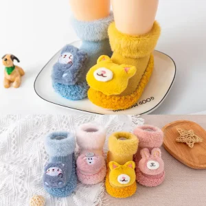 Baby Shoe Socks Rubber Sole Cartoon Non slip Floor Children Baby Socks Shoe for Kids