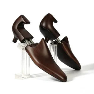 Baifangyi Custom European Full Last Wooden Shoe Trees Adjustable Anti Deformation Design Ring (Lacquered Finish) for Shoe