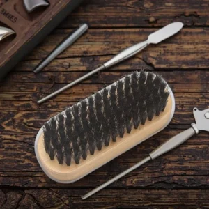 Bamboo Factory Direct Square Shoe Brush PP Material Special Tool for Leather Shoe Cleaning Model KFT L206Z