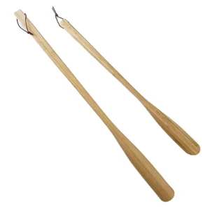 Bamboo Wood Shoe Horn Long Handle Wooden Shoe Horn for Seniors Wooden Shoehorn for Men Women Kids Pregnancy 55 and 70 cm