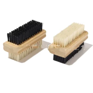 Bamboo and Wood Double Sided Eco friendly Toenail Brush with High Quality Plastic Hair Nail Cleaning Tool