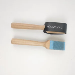 Beech Wood Handle Carbon Steel Wire Dance Shoe Cleaning Brush Durable Wooden Handheld Footwear Cleaning Brush
