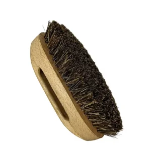 Beech Wood Mixed Horse Hair Cleaning Brush for Leather Shoe Polishing DIY Industrial Grade