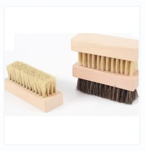 Beech Wood and Horsehair Shoe Polish Brush Brush for Shoe Cleaning