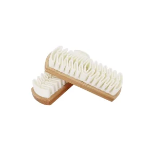 Beech Wooden Nubuck Suede Shoe Care Cleaning Brush with Natural Soft Rubber Crepe for Leather Shoes Bags Accessories & Furniture