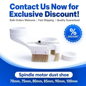 Black Dust Shoe Brush 70/75/80/85/90/100/125mm for Engraving CNC Machine Cleaner Cnc Router Machine Parts