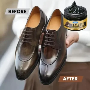 Black Shoe Care Kit Cleaning Wax for Shoes Bags Jackets Sofas Other Leather Items