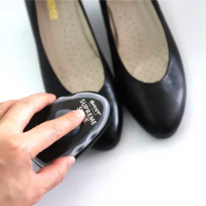 Black Shoe Polish and Care Kit with Leather Shine Sponge for Shoe Care