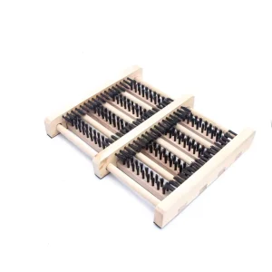 Boot Brush Wooden Doormat Sneaker Durable Cleaning Brush Outdoor Dirt Shoe Cleaner Scraper Brush for Horse Boot Cleaning