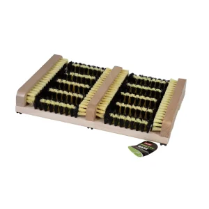 Boot Scrubber and Shoe Scraper with PP Material and Wood Handle for Effective Dirt and Mud Removal (Eco-Friendly)